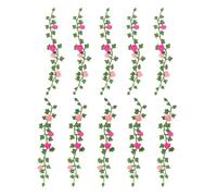 Warmhm Vignes de Fleurs Miniatures en Plastique Vert Décoration Réaliste et Romantique 10pcs pour Maison de Poupée pour Projets DIY et Jardin Féerique