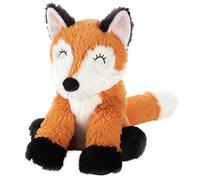 Warmies Bouillotte renard avec sac de blé chauffant au micro-ondes, peluche douce et câline parfumée à la lavande française, en peluche rose poudré, convient aux adultes et aux enfants.