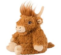 Warmies® Coussin chauffant/animal en peluche "Bœuf des hauts plateaux" Millet Remplissage de lavande