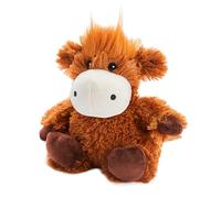 Warmies Highland Cow Wheat Bag Passe au micro-ondes, ours en Coussin chauffant lesté pour l'anxiété et la relaxation, légèrement parfumé à Coussin chauffant chaude ou froide, taille junior