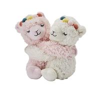 Warmies Kuschelfreunde Lot de 2 lamas Rose/blanc