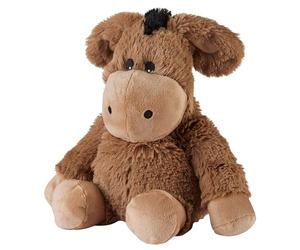 Warmies Peluche Âne Sac de Blé Micro-ondable, Peluche Chauffante Légèrement Parfumée à la Lavande Française, Sac de Blé Chauffant ou Rafraîchissant pour la Relaxation et le Soulagement Chaleureux