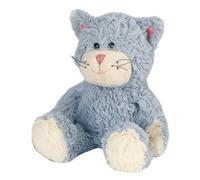 Warmies Peluche Chat Bleu Sac de Blé Micro-ondable, Parfumé et Poudré à la Lavande Française, Sac de Blé Chauffant ou Rafraîchissant pour la Relaxation et le Soulagement Chaleureux