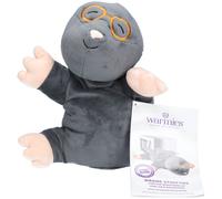 Warmies Peluche chauffante Taupe endormie – millet et lavande – 45 cm 700 g