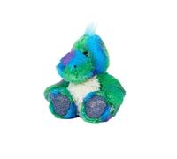 Warmies Peluche dinosaure arc-en-ciel de petite taille, entièrement micro-ondable et lestée, jouet en peluche pour l'anxiété, refroidi au congélateur ou au micro-ondes, coussin chauffant pour peluche