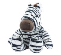 Warmies Peluche Zèbre Micro-ondable Peluche Lourde avec Parfum de Lavande Française, Sac de Blé Chaud ou Froid pour Relaxation Fraîche et Soulagement Chaud
