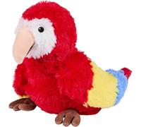 Warmies Perroquet de Grande Taille, entièrement adaptée au Micro-Ondes et Doudou lesté pour l'anxiété, Refroidir au congélateur ou au Micro-Ondes, Coussin Chauffant Doux