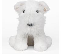 Warmies Plush Westie, grande peluche chauffante et alourdie, passe au micro-ondes, pour enfants et adultes, avec parfum de lavande française.