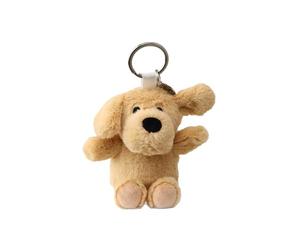 Warmies Porte-Clés Chien Bouclé, 16 cm - Porte-Clés Peluche Parfumé à la Lavande Française, Accessoire Doux pour Clés ou Sacs