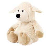 Warmies Sac de blé en peluche de mouton au micro-ondes, parfumé à la lavande française et lesté, peluche douce chaude ou froide pour la relaxation et le soulagement de la chaleur, convient aux adultes
