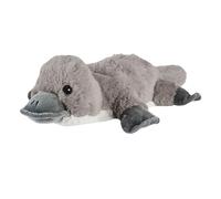 WarmiesCoussin chauffant en peluche ornithorynque, utilisable au micro-ondes, chaud ou froid, légèrement parfumé à la lavande française, doux et chauffant