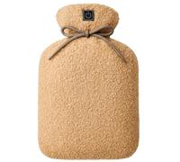 Warmpi® Bouillotte électrique infrarouge, Chauffe-main, Thermophore, Coussin chauffant avec Powerbank - Sans fil / Rechargeable - Chaleur bilatérale - Teddy Beige