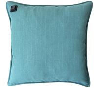Warmpi® Coussin chauffant infrarouge avec banque de puissance 10.000mAh - Chenille Turquoise / Bleu Coussin chauffant - 45x45 cm - Sans fil