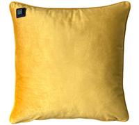 Warmpi® Coussin chauffant infrarouge avec banque de puissance de 10.000mAh - Velours jaune - 45x45 cm - Sans fil & utilisable avec un câble intégré de 2,5 m