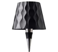 Warmpi Lot de 4 lampes LED sans fil - Lampe de table à intensité variable - Noir - Avec commande tactile - 3 couleurs de lumière - Lampe décorative pour bouteilles de vin, extérieur et intérieur