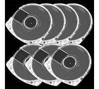 WarmShine Lot de 5 boîtiers de remplacement pour DVD et CD 7 mm Double transparent Compatible avec la plupart des CD de jeu