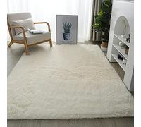 warmsile Tapis Doux Salon Tapis Anti Slip Moelleux Chambre Tapis Tapis Shaggy Tapis De Sol Grand pour Couloir Chambre,Beige,200 x 300 cm
