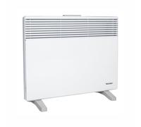 WARMTEC Chauffage électrique 1000 W | Radiateur électrique avec thermostat à 8 niveaux et fonction antigel | Radiateur à convection mural ou autoportant à économie d'énergie | Blanc