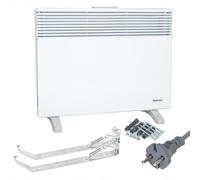 WARMTEC Chauffage électrique 1500 W | Radiateur électrique avec thermostat à 8 niveaux et fonction antigel | Radiateur à convection mural ou autoportant à économie d'énergie | Blanc