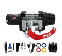 Warn Treuil Powersports 101025 VRX 25 avec Interrupteur monté sur Guidon et câble en Acier : 0,9 cm de diamètre x 15,2 m de Longueur, capacité de 1,25 tonnes