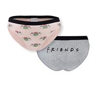 Warner Bros Friends Culotte Femme Coton Sexy Slip Lingerie Couleurs Culottes Hipster Lot L Rose 2 Pièces