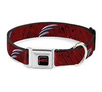 Warner Bros. Horror Movies Collier pour Chien avec Boucle de Ceinture de sécurité en métal, Motif « A Nightmare on Elm Street Freddys », Rouge, 28 à 41,5 cm de Large
