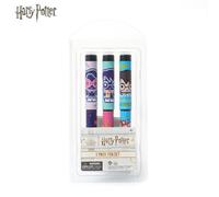 Warner Bros Lot de 3 stylos Harry Potter avec personnages sous licence, encre bleue et noire