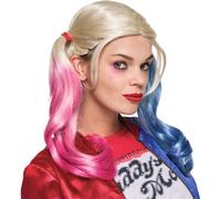 Warner Bros Perruque Harley Quinn Bleu