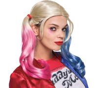 Warner Bros Perruque Harley Quinn Bleu