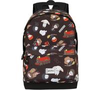 Warner Bros. Sac à dos 'Harry Potter Cute' marron / rouge / noir / blanc, Taille One Size