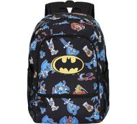 Warner Bros. Sac à dos 'Looney Tunes Batman Comic-Fan Fight 2.0' bleu clair / jaune / rouge / noir, Taille One Size