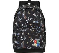 Warner Bros. Sac à dos ' Looney Tunes Harry Tunes-FAN HS 2.0 ' bleu / vert / rouge / noir, Taille One Size