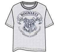 Warner Bros. T-Shirt Basic Hogwarts Gris - Harry Potter - S