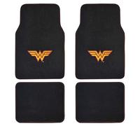 Warner Brothers DC Comics Classic Wonder Woman Lot de 4 Tapis de Sol Avant et arrière pour Voiture, Camion, camionnette, SUV