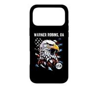 Warner Robins GA Drapeau USA Motif Vieilli Aigle Patriotique Coque pour iPhone 17 Pro Max