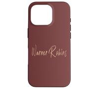 Warner Robins Georgia Design Vintage élégant Coque pour iPhone 16 Pro