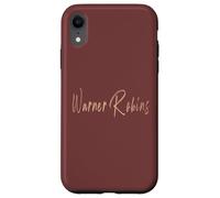 Warner Robins Georgia Design Vintage élégant Coque pour iPhone XR