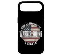Warner Robins Georgia, Drapeau américain Vintage Coque pour iPhone Air