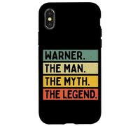 Warner The Man The Myth The Legend Citation personnalisée Amusante Coque pour iPhone X/XS