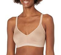 Warner's Blissful Benefits Rm3911w Soutien-Gorge Confortable sans Couture Extensible sans Armatures légèrement doublé Shirt, Opaque, Amande grillée, XL Femme