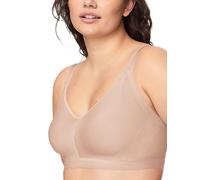 Warner's Easy Does It Rm3911a Soutien-Gorge Confortable sans Couture Extensible sans Armatures légèrement doublé, Opaque, Amande grillée, XL Femme