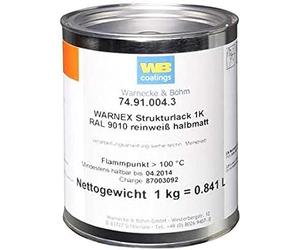 Warnex 0131 WHI - Laque Structure blanc pur semi-mat 1 kg, RAL 9010