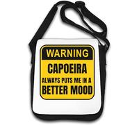 Warning Capoeira Always Puts Me in A Better Mood Sac à bandoulière Blanc