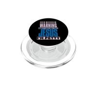 Warning Don't Try Me ; Try Jesus I'm Petty Funny Christmas PopSockets PopGrip pour MagSafe