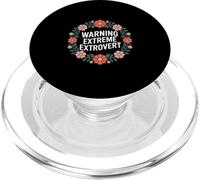Warning Extreme Extrovert Energy Social Personality ----- PopSockets PopGrip pour MagSafe