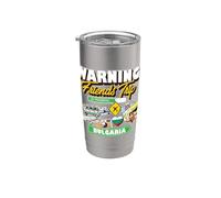 Warning Friends Trip in Progress Bulgarie Travel Matching Gobelet isotherme en acier inoxydable double paroi