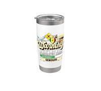 Warning Friends Trip in Progress Sénégal Voyage assorti Gobelet isotherme en acier inoxydable double paroi