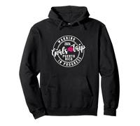 Warning Girls Trip in Progress Porto Rico 2026 - Vacances Sweat à Capuche