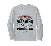 Warning Girls Trip in Progress Vacation Croatie Manche Longue