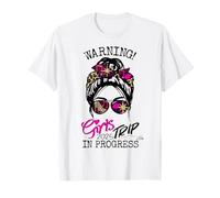 Warning Girls Trip In Progress Weekend Anniversal Squad 2025 T-Shirt